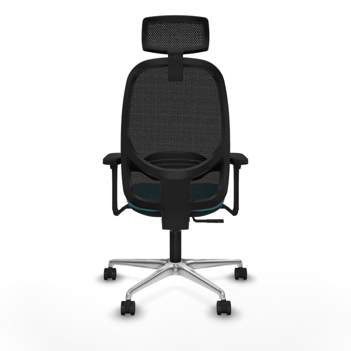 PIQUERAS Y CRESPO Silla de oficina Cilanco con mecanismo Sincro, Turquesa y Negro