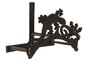 DKD Home Decor Sujetamangueras de Hierro Colado Marrón 29x13,5x18