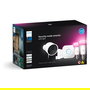Philips 929003562707 Kit de Inicio Hue Secure con 2 Bombillas LED Bluetooth/Zigbee Color, Puente y Cámara, Blanco, E27, 9W, 1100lm
