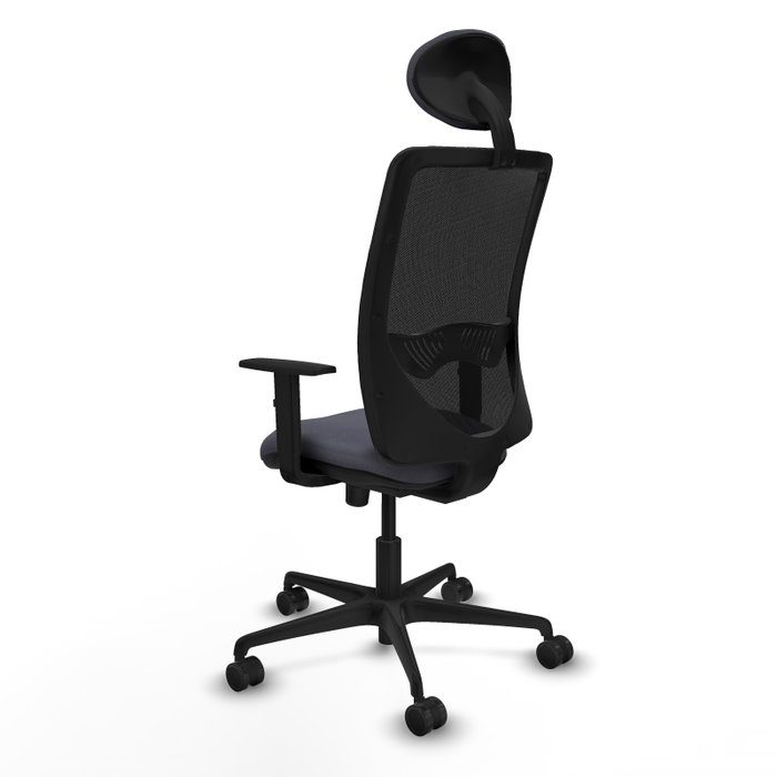 PIQUERAS Y CRESPO Silla de Oficina Zulema con Mecanismo Sincro, Gris Oscuro y Negro