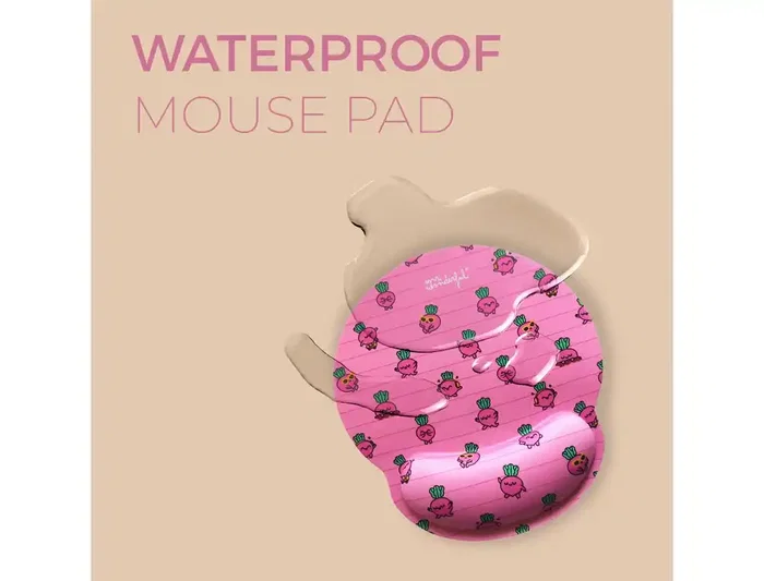 Wondee MR. WONDERFUL Alfombrilla para Ratón Antideslizante Forma Remolachas 210x210 mm