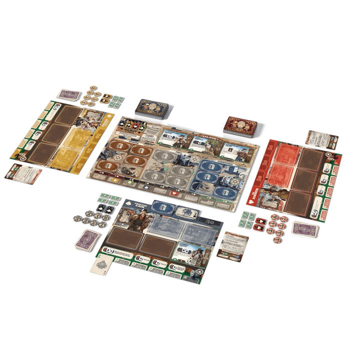 Unexpected Games 3000 Granujas UG03ES Juego de Mesa Estratégico, Faroleo, Construcción de Motores, Salvaje Oeste, 2-4 Jugadores, Español, Pegi 12