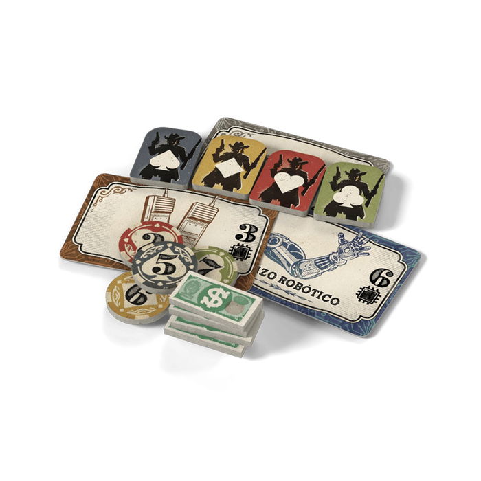 Unexpected Games 3000 Granujas UG03ES Juego de Mesa Estratégico, Faroleo, Construcción de Motores, Salvaje Oeste, 2-4 Jugadores, Español, Pegi 12