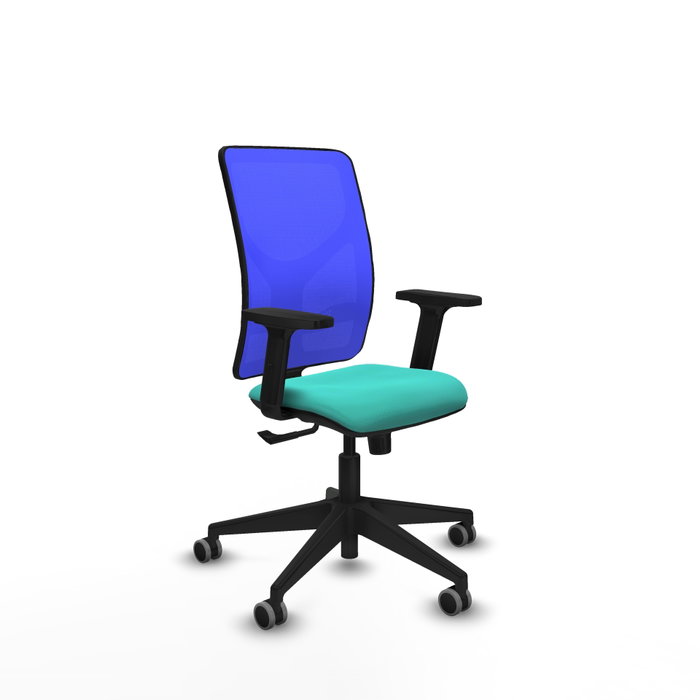 PIQUERAS Y CRESPO Silla de oficina Motilla con mecanismo Sincro, Turquesa y Azul PIQUERAS Y CRESPO Silla de oficina Motilla con mecanismo Sincro, Turquesa y Azul