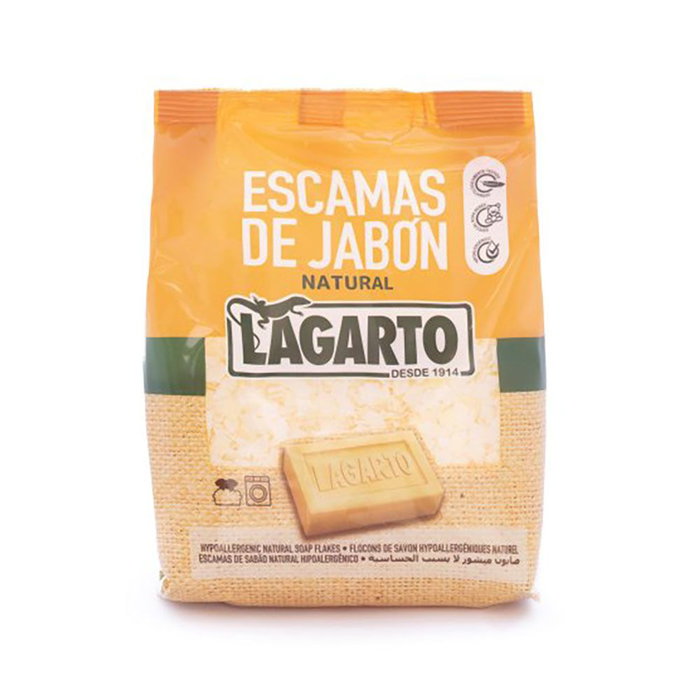 Lagarto Jabón en escamas 400 g Lavado a mano y aplicaciones domésticas tradicionales producto natural y biodegradable Lagarto Jabón en escamas 400 g Lavado a mano y aplicaciones domésticas tradicionales producto natural y biodegradable