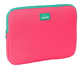Safta Funda Portátil 14'' Rosa Fluor 34x25x2 cm