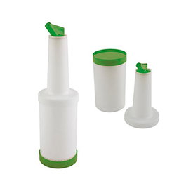 APS Botella Dosificadora para Coctelería 1 Litro Verde de Polipropileno