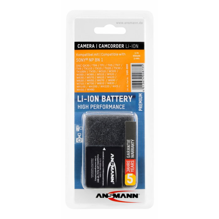 Ansmann A-Son NP-BN1 600 mAh