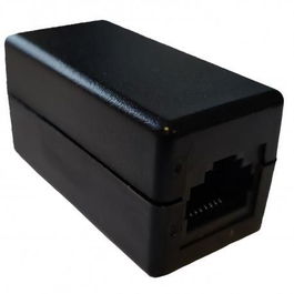 Lanview Acoplador RJ45 Cat6 UTP F/F T568 para Extensión de Cable Ethernet Sin Apantallamiento Negro