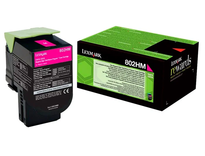 Lexmark Cartucho de tóner 802HME Magenta de alto rendimiento