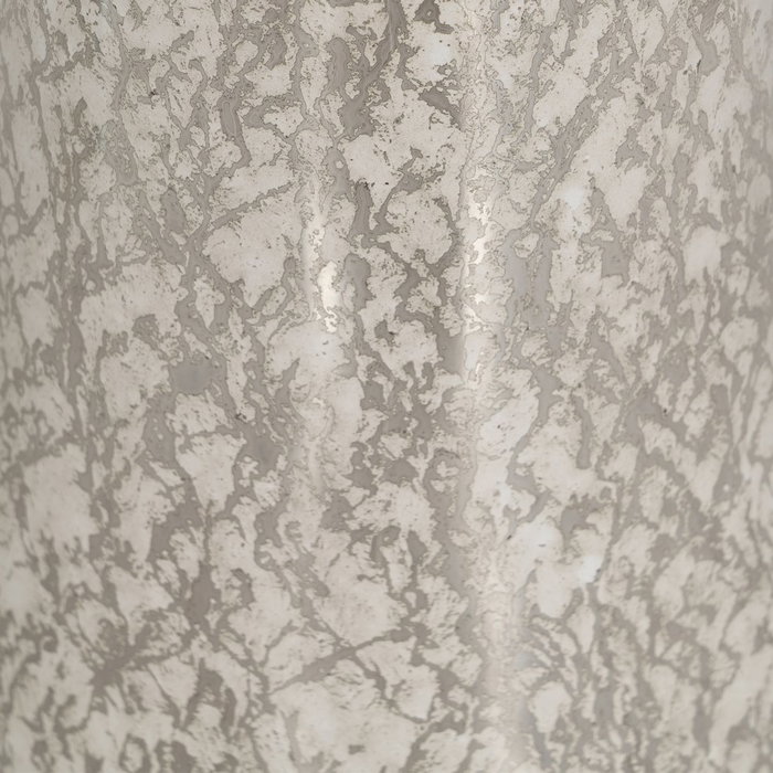 Lámpara Mesa Plata Cristal Iluminación 38 X 38 X 80 cm