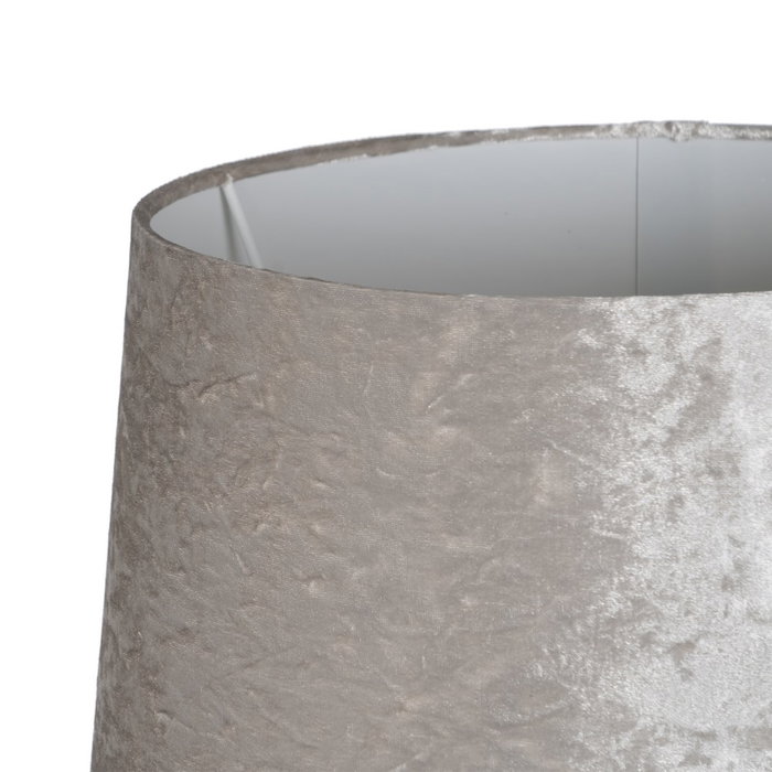 Lámpara Mesa Plata Cristal Iluminación 38 X 38 X 80 cm