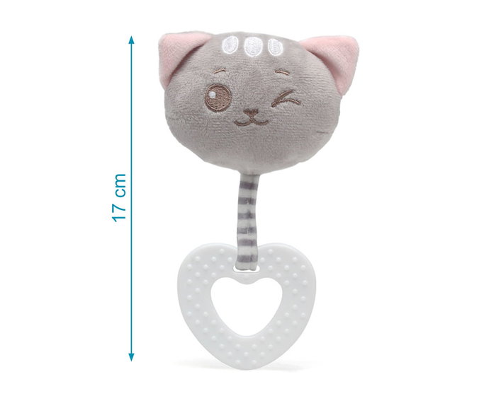 KioKids Dolci Amici Mordedor Peluche Gatito Rosa +3 Meses