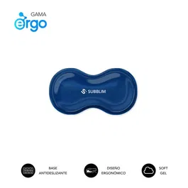 Subblim Reposamuñecas Ergonómico Crystal Flex Mouse Gel Refrigerante Azul 150x85x29mm