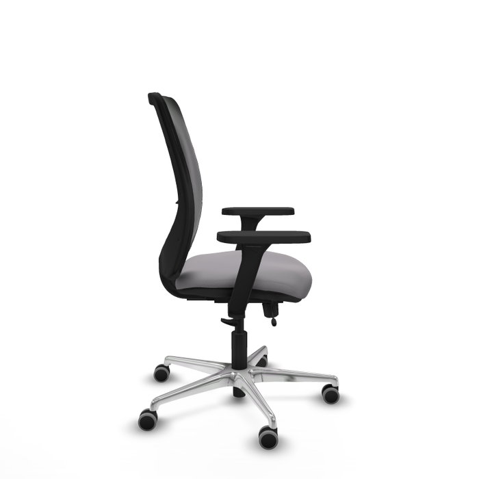 PIQUERAS Y CRESPO Silla de oficina Zulema con mecanismo Sincro/Traslack, Gris y Negro