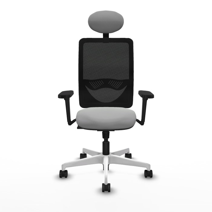 PIQUERAS Y CRESPO Silla de oficina Zulema con mecanismo Sincro, Gris claro y Negro PIQUERAS Y CRESPO Silla de oficina Zulema con mecanismo Sincro, Gris claro y Negro