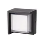 Nishio Aplique LED de Pared Exterior 6W Aluminio Luz Arriba y Abajo 600 Lúmenes