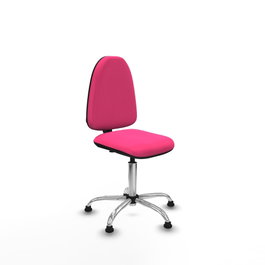 PIQUERAS Y CRESPO Silla de oficina Aýna Rosa con Base Cromada