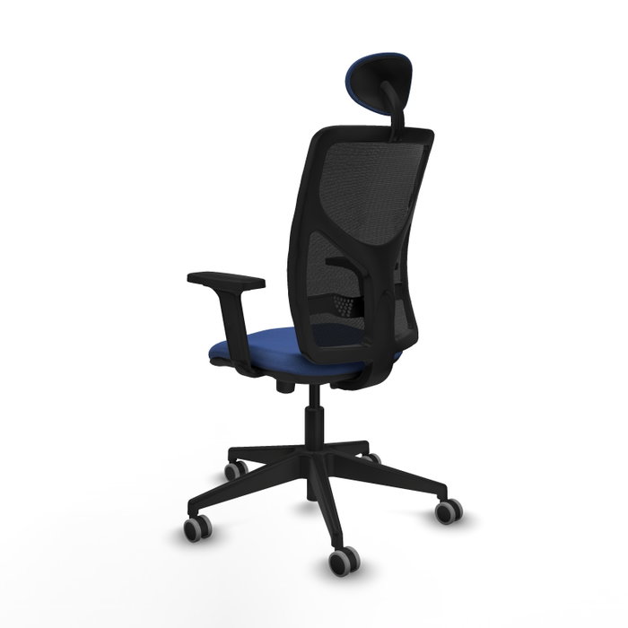 PIQUERAS Y CRESPO Silla de oficina Motilla Azul marino/Negro con mecanismo Sincro/Traslack PIQUERAS Y CRESPO Silla de oficina Motilla Azul marino/Negro con mecanismo Sincro/Traslack
