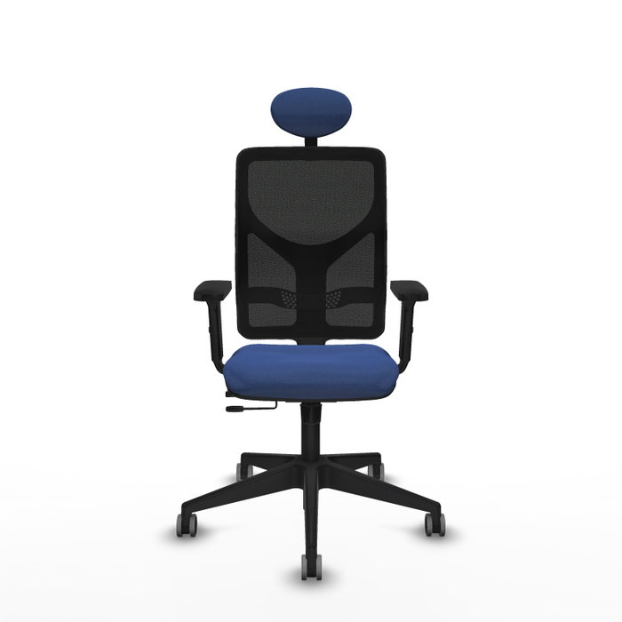 PIQUERAS Y CRESPO Silla de oficina Motilla Azul marino/Negro con mecanismo Sincro/Traslack PIQUERAS Y CRESPO Silla de oficina Motilla Azul marino/Negro con mecanismo Sincro/Traslack