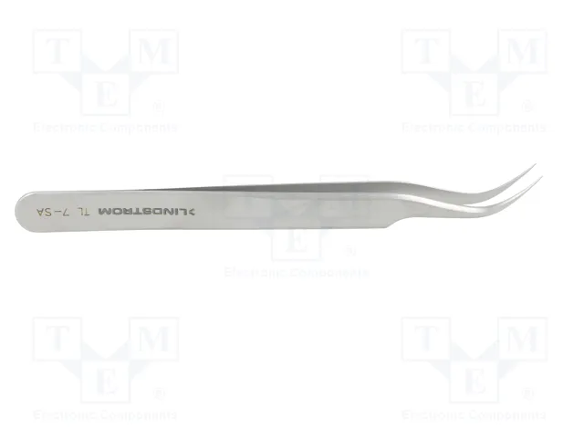 LINDSTRÖM Pinza acodada de 115mm para trabajos de precisión