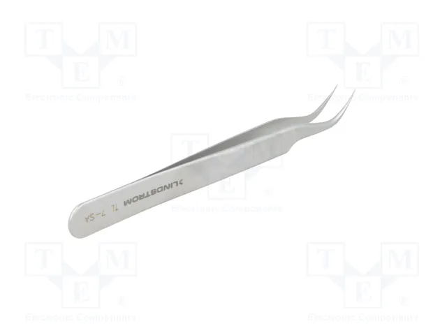 LINDSTRÖM Pinza acodada de 115mm para trabajos de precisión