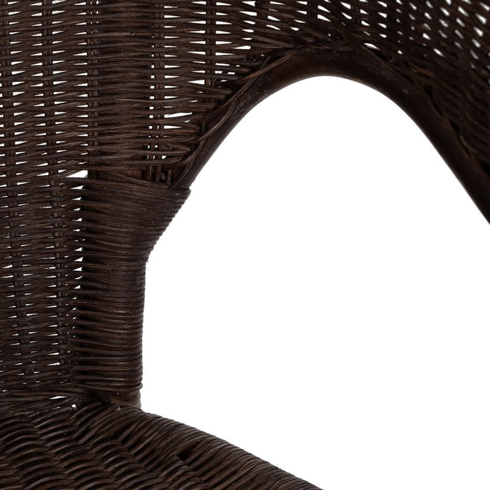 Silla Marrón Ratán Salón 60 X 62 X 78 cm