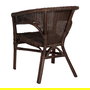 Silla Marrón Ratán Salón 60 X 62 X 78 cm
