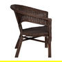 Silla Marrón Ratán Salón 60 X 62 X 78 cm