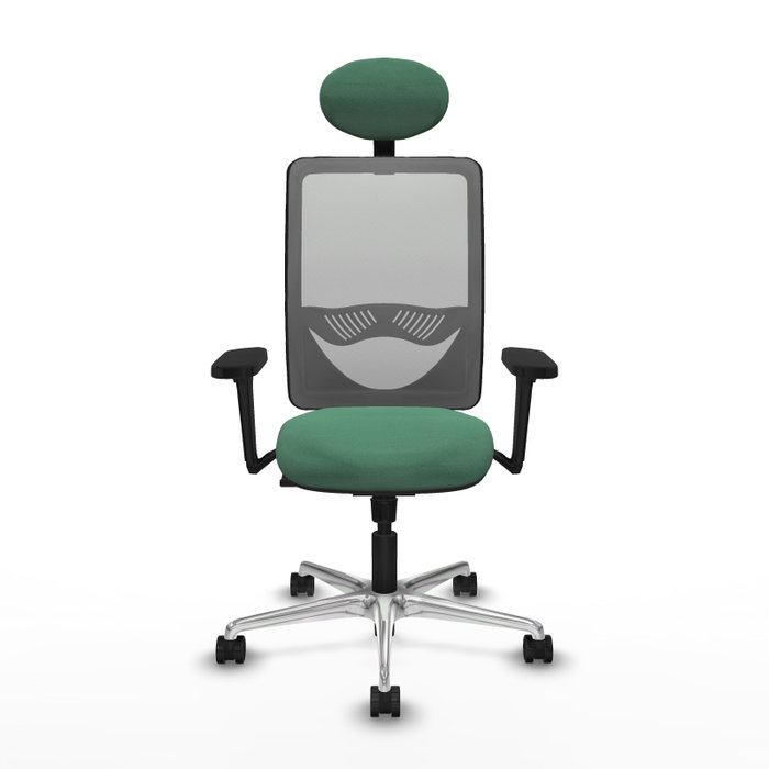 PIQUERAS Y CRESPO Silla de oficina Zulema con mecanismo Sincro, Verde esmeralda y Gris PIQUERAS Y CRESPO Silla de oficina Zulema con mecanismo Sincro, Verde esmeralda y Gris