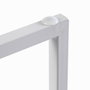 Versa 3 Mesas Auxiliares Tilo Claras Estilo Industrial Melamina y Metal 45x45x52 cm