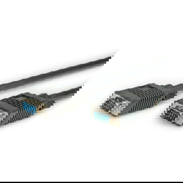 ROLINE Cable VGA HD15 Macho-Macho, 2 metros, Negro, Referencia 11.04.5202, Ideal para Monitores y Proyectores