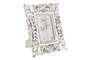 DKD Home Decor Marco de Fotos 10x15 MDF Decapé Blanco