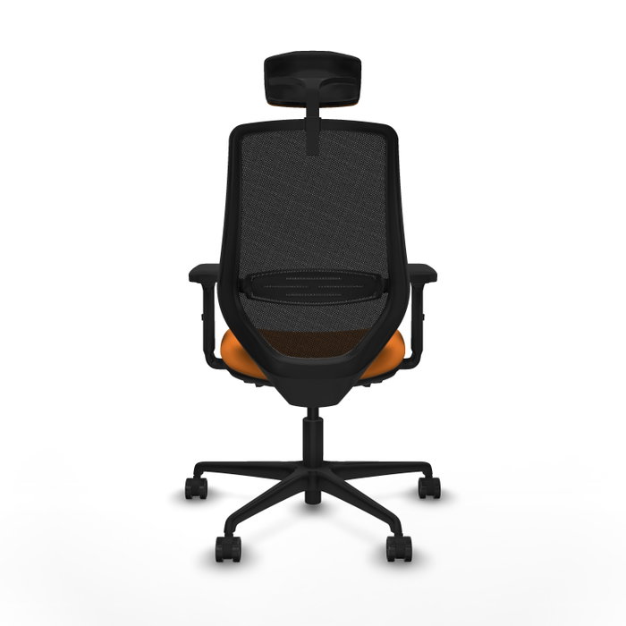 PIQUERAS Y CRESPO Silla de oficina Mardos Naranja y Negro