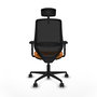 PIQUERAS Y CRESPO Silla de oficina Mardos Naranja y Negro