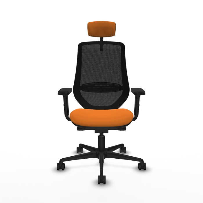 PIQUERAS Y CRESPO Silla de oficina Mardos Naranja y Negro