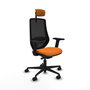 PIQUERAS Y CRESPO Silla de oficina Mardos Naranja y Negro