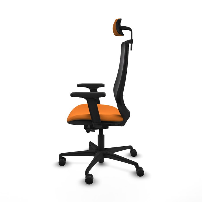 PIQUERAS Y CRESPO Silla de oficina Mardos Naranja y Negro
