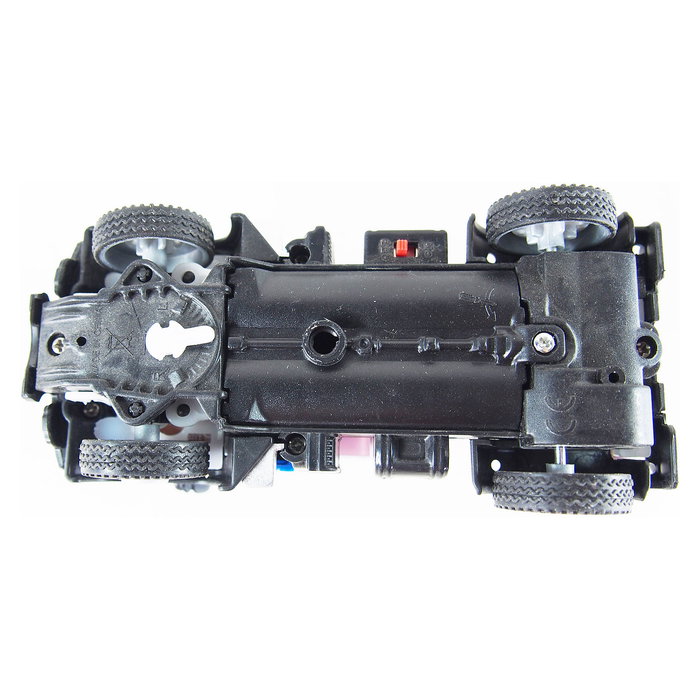 AMEWI Mini Truck Camión Remolque RC 1:64 Azul con Batería de Iones de Litio 500mAh, Radio Control para Niños 3+ Años