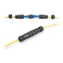 DeLOCK Conector de Fibra Óptica SC/APC Duplex Hembra a Hembra, con Rosca M20 IP68, Polvo y Agua, -40 a 105 °C, Negro