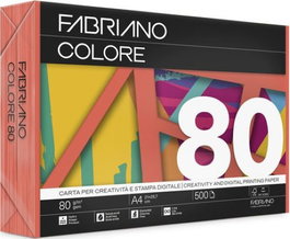 SADIPAL Paquete de papel Fabriano color naranja A4 80g