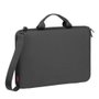 Rivacase 5130 Funda rígida para portátil 15.3" Resistente a golpes y agua, Negra con asa y tirante extraíble