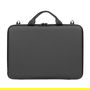 RIVACASE 5130 Funda Protectora Rígida Antishock para Portátil hasta 15.3" (38.9 cm), Negro, con Asa y Tirante para Hombro