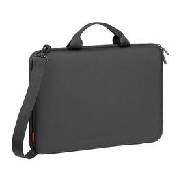 RIVACASE 5130 Funda Protectora Rígida Antishock para Portátil hasta 15.3" (38.9 cm), Negro, con Asa y Tirante para Hombro