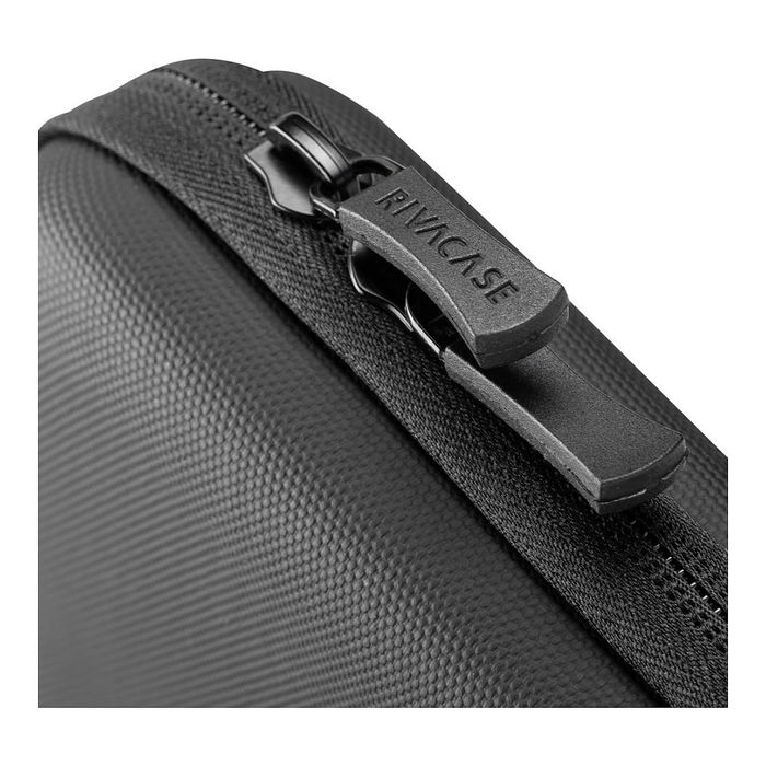 RIVACASE 5130 Funda Protectora Rígida Antishock para Portátil hasta 15.3" (38.9 cm), Negro, con Asa y Tirante para Hombro