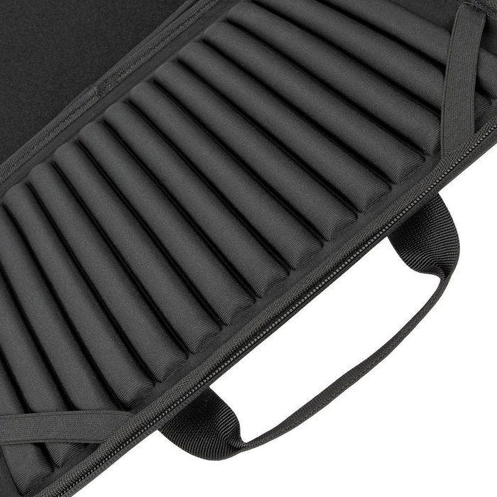 Rivacase 5130 Funda Protectora Rígida 38.9 cm (15.3") para Portátil, Compatible con MacBook Air 15, Material EVA Resistente a Golpes y Agua, con Asa y Correa Extraíble, Negro