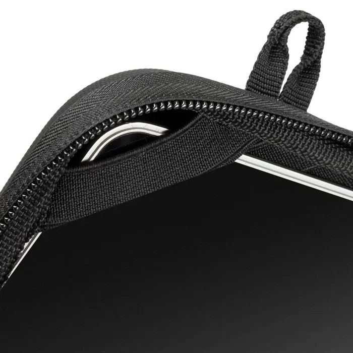 Rivacase 5130 Funda Protectora Rígida 38.9 cm (15.3") para Portátil, Compatible con MacBook Air 15, Material EVA Resistente a Golpes y Agua, con Asa y Correa Extraíble, Negro