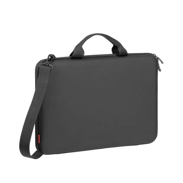 Rivacase 5130 Funda Protectora Rígida 38.9 cm (15.3") para Portátil, Compatible con MacBook Air 15, Material EVA Resistente a Golpes y Agua, con Asa y Correa Extraíble, Negro