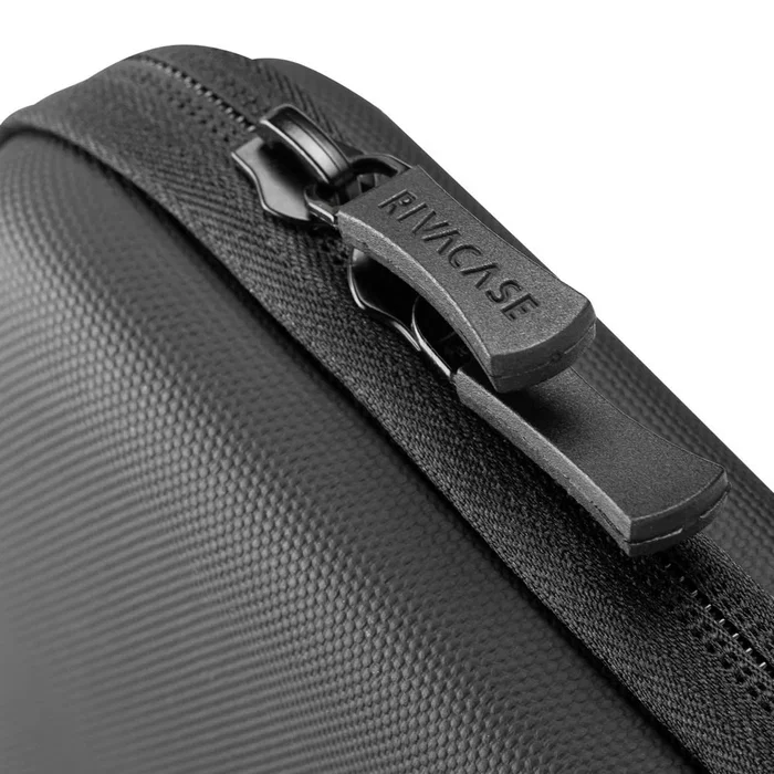 Rivacase 5130 Funda Protectora Rígida 38.9 cm (15.3") para Portátil, Compatible con MacBook Air 15, Material EVA Resistente a Golpes y Agua, con Asa y Correa Extraíble, Negro
