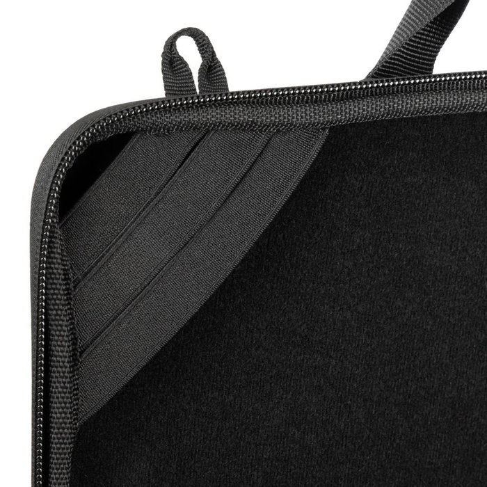Rivacase 5130 Funda Protectora Rígida 38.9 cm (15.3") para Portátil, Compatible con MacBook Air 15, Material EVA Resistente a Golpes y Agua, con Asa y Correa Extraíble, Negro